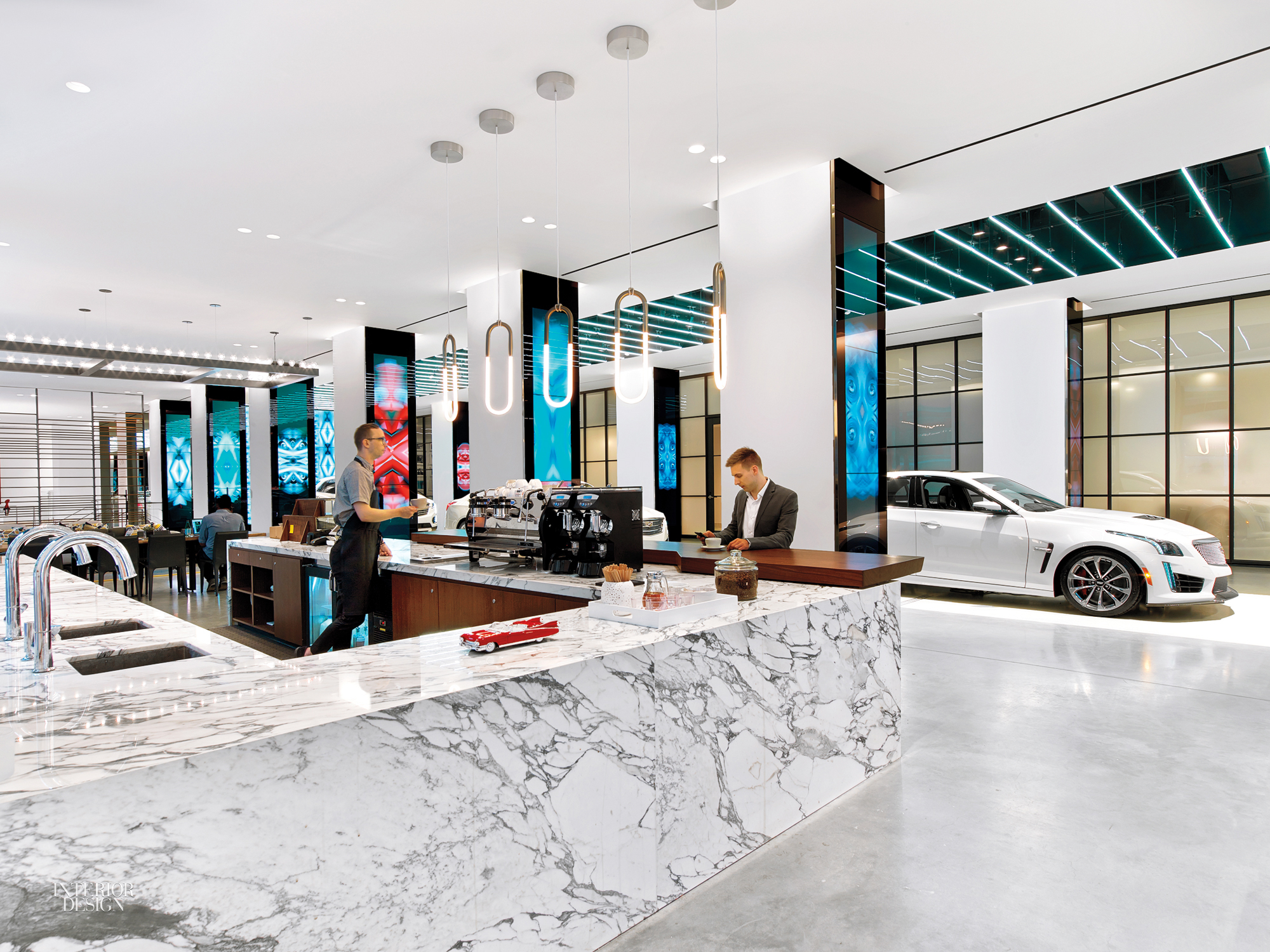 Cadillac House, designed by Gensler, aims to engage with culture in a substantive way while still prominently showcasing Cadillac products.